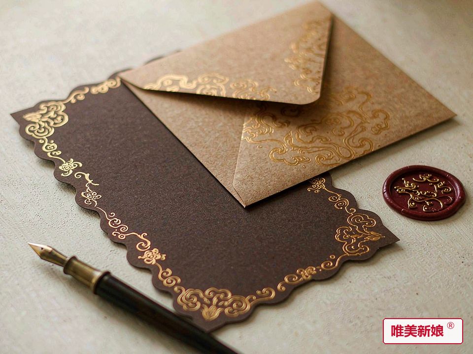 中式请柬 · 烫金